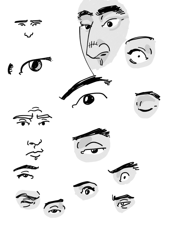 A study of various eyes I like to do drawings like this to keep myself 